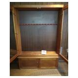14 Gun Gun Cabinet w/ Glass Doors & Bottom Doors