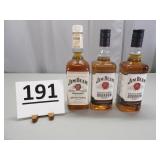 (3) Jim Beam Bourbon Whiskey