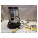 Kerosene Heater, Transfer Pump, Mantels