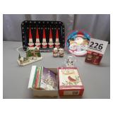Christmas Tray, Cards, Salt & Pepper, Snowman Tray