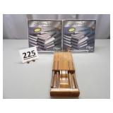 (2) NIB Shappu2000 Cutlery Sets, Wood Knife Block