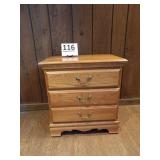 2 Drawer Oak Night Stand