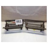2 18 inch Fire Place Grates
