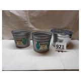 (3) Galvanized Buckets