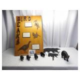 Bird Beaks Wooden Sign & Bears