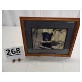 Black Bear Photo Framed 12" L x 15 1/2" W