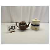 Stoneware Tea Pot & Beverage Dispenser