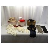 Vintage Ladies Hats, Gloves & Hat Boxes