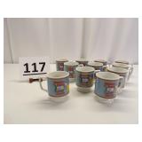 11 Maxwell House Coffee Mugs