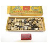 Vintage ABC Rubber Stamps