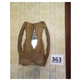 Rustic Wall Mirror w/ Holder