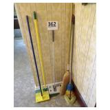 Mops. Brooms, Dusters