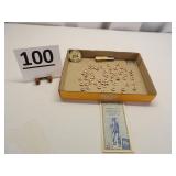 Red Cross Pins, War Dept. Pin,10 Cent Stamp Album