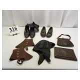 Antique Shoes, Spats, Hat & Purses