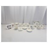 Assortment of Floral Pattern Dishes