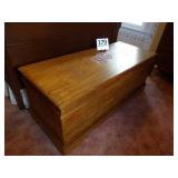 Hand Carved Cedar Chest w/ Tray