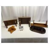Wooden Wall Display Shelves
