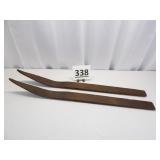 Vintage Wood Snow Skies - 37' Long