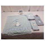 Snowman Bath Towel Set  & Hand Towel