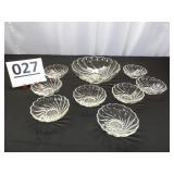 Colonial Swirl Shell Fruit Bowl Set