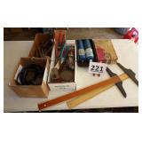 T- Squares, Oil Tins, Brace, Propane Bottles