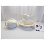 Iron Stone Bowl, Pitcher & Chamber Pot
