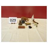 Brass, Wood, & Onyx Animals