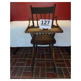 Vintage Wooden High Chair