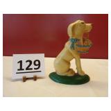 Dog w/ Basket Door Stop 10" h