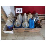 Blue Windsheld Washer Fluid, Antifreeze, Oil
