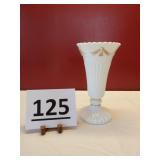 Westmoreland Milk Glass Drape & Tassel Vase