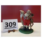 Santa w/ Reindeer, Checking the List Door Stop