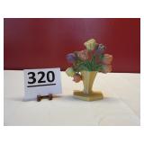 Tulips in Vase Door Stop 9" h