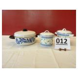 Pfaltzgraff Pan & 2 Other Enamel Pans