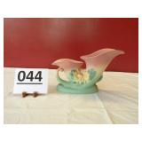 Hull Art Water Lilly Double Cornucopia Vase