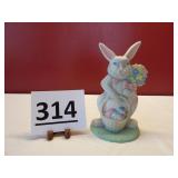 Easter Bunny w/Basket Door Stop  91/2" h