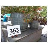 Large & Small Matching Planters