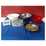 New Grilling Skillet, Stainless & Plastic Bowls