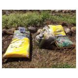 Bags of Potting Soil & Pea Gravel