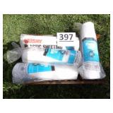 4 Rolls of Plastic Sheeting