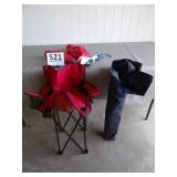 2 Bag Chairs & Umbrella