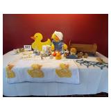 Ducky Items- Yellow Duck Shower Curtain, Cradle