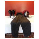 Snow Pants, Boots & Full Face Helmet
