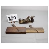 Dunlap Plane & 2 Wood Molding Planes