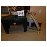 Shop Vac & Green Plastic Bench