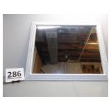 Wall Mirror in White Frame - 32" x 25"