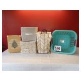 Laundry Basket, Hamper, Christmas Decorative Box