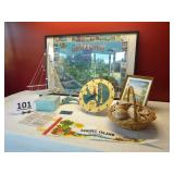 Sanibel Island Items, Outer Banks Clock, Sea Shell