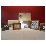 Painted Slate, Crossed Stitch, Pier Print, Mirror