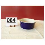 Hall Blue Crock Dish 8 1/4" dia.